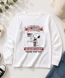 Nice Snoopy It'S Not My Fault You Thought My Sister Was Normal Long Sleeve Shirt