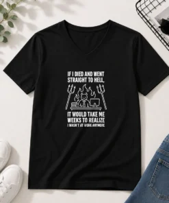 Nice Taking Me Weeks To Realize I Wasn'T At Work Anymore Geek V-Neck Shirt