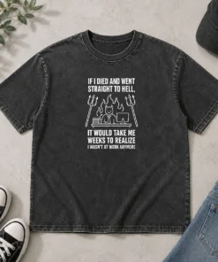 Nice Taking Me Weeks To Realize I Wasn'T At Work Anymore Geek Washed T-Shirt