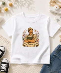 Original American Labour Day Proud Worker Boho Kids T-Shirt