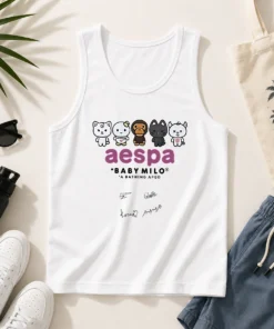 Pretty Aespa X Baby Milo A Bathing Ape Signature Tank Top