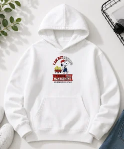 Pretty Snoopy I Am Not Retired I'M Under New Management Grandkids Hoodie
