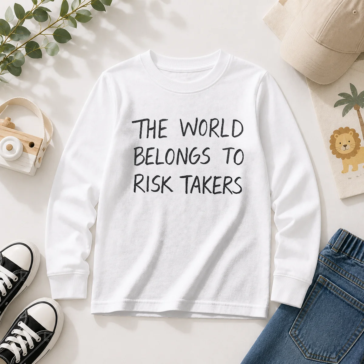 Pretty The World Belongs To Risk Takers Long Sleeve Shirt