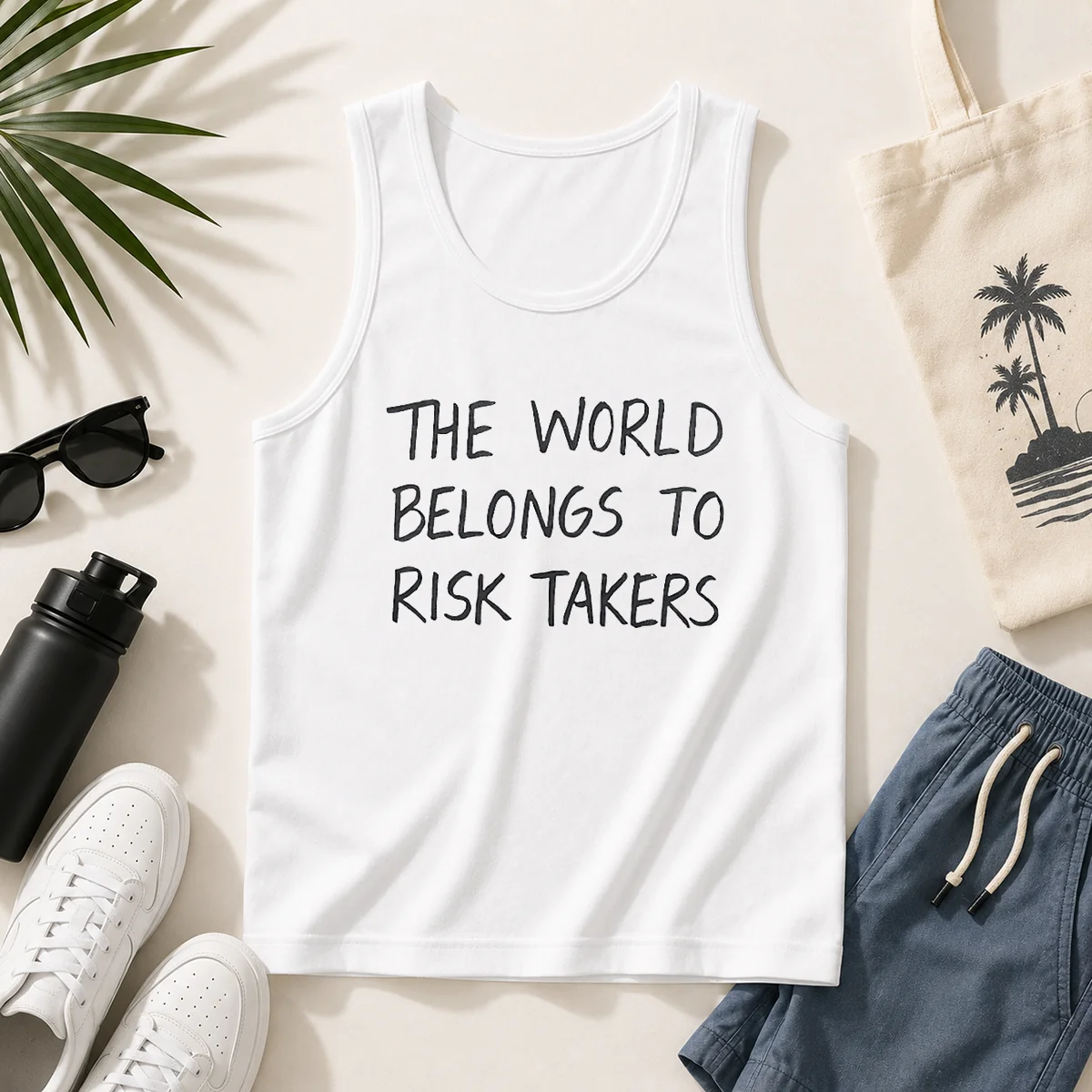 Pretty The World Belongs To Risk Takers Tank Top